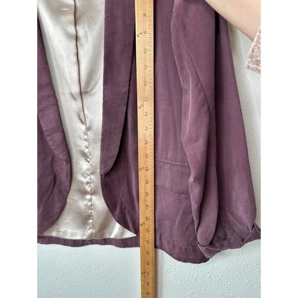 Elevenses Whitby Dusty Purple Soft Pocketed Thin Blazer 2 - Picture 14 of 14